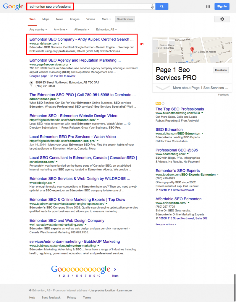 Edmonton SEO Services - Andy Kuiper Internet Marketing: Edmonton Search ...